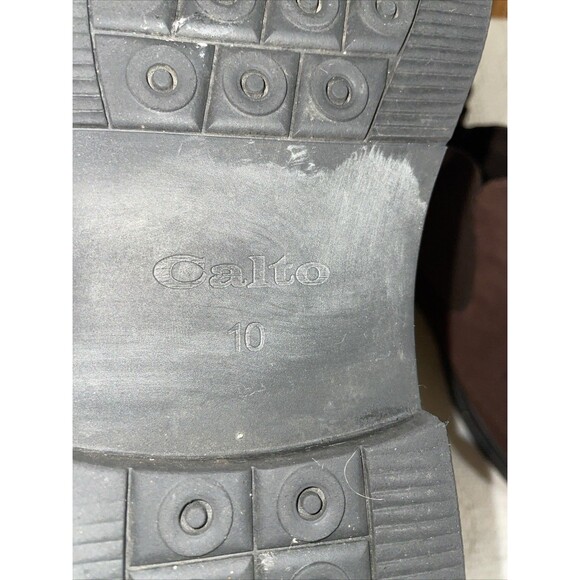 Calto Men’s Elevator Boots Size 10 M Brown Leather Going Out Party - Picture 3 of 12